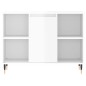 Armadietto Bagno Bianco Lucido 80x33x60cm in Legno Multistrato Armadietto Bagno Bianco Lucido 80x33x60cm in Legno Multistrato