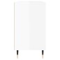 Armadietto Bagno Bianco Lucido 80x33x60cm in Legno Multistrato Armadietto Bagno Bianco Lucido 80x33x60cm in Legno Multistrato