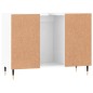 Armadietto Bagno Bianco Lucido 80x33x60cm in Legno Multistrato Armadietto Bagno Bianco Lucido 80x33x60cm in Legno Multistrato