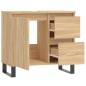 Armadietto da Bagno Rovere Sonoma 65x33x60 cm Legno Multistrato Armadietto da Bagno Rovere Sonoma 65x33x60 cm Legno Multistrato