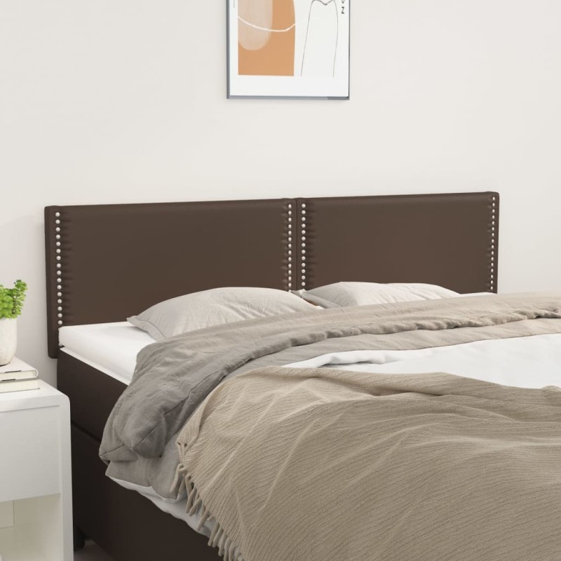 Testiere 2 pz Marroni 72x5x78/88 cm in Similpelle Testiere 2 pz Marroni 72x5x78/88 cm in Similpelle