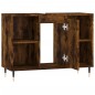 Armadietto Bagno Rovere Fumo 80x33x60 cm in Legno Multistrato Armadietto Bagno Rovere Fumo 80x33x60 cm in Legno Multistrato