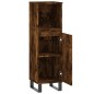 Armadietto Bagno Rovere Fumo 30x30x100 cm in Legno Multistrato Armadietto Bagno Rovere Fumo 30x30x100 cm in Legno Multistrato