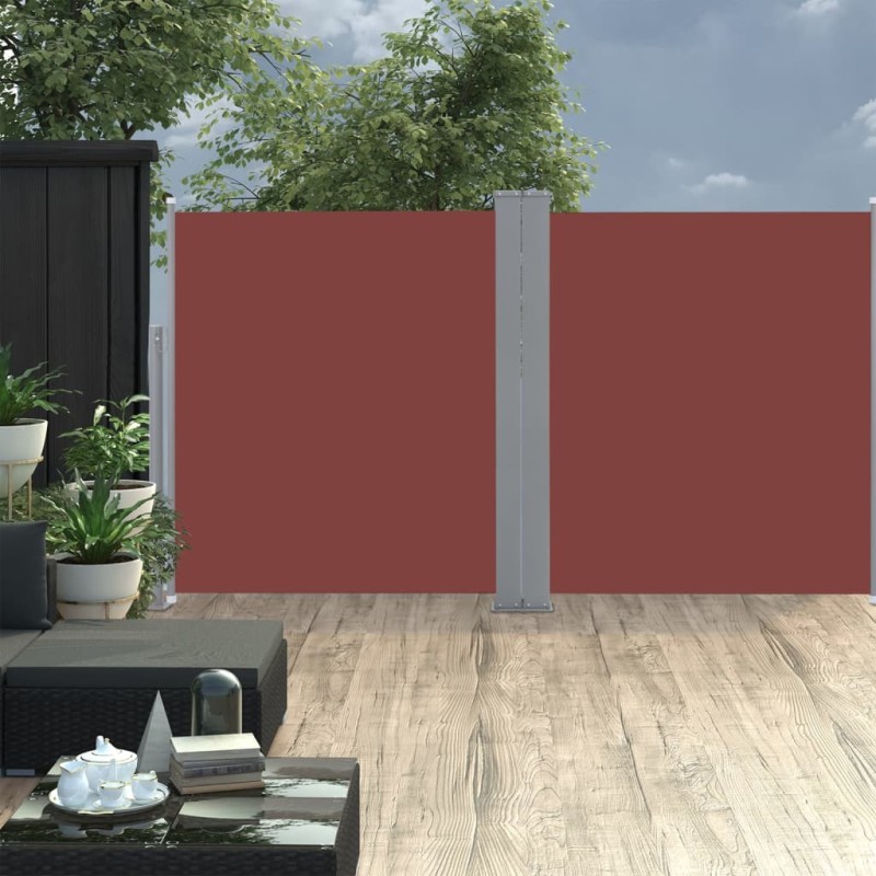 Tenda da Sole Laterale Retrattile 170x600 cm Marrone Tenda da Sole Laterale Retrattile 170x600 cm Marrone