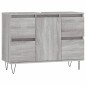 Mobile da Bagno Grigio Sonoma 80x33x60 cm in Legno Multistrato Mobile da Bagno Grigio Sonoma 80x33x60 cm in Legno Multistrato
