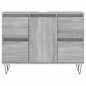 Mobile da Bagno Grigio Sonoma 80x33x60 cm in Legno Multistrato Mobile da Bagno Grigio Sonoma 80x33x60 cm in Legno Multistrato