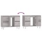 Mobile da Bagno Grigio Sonoma 80x33x60 cm in Legno Multistrato Mobile da Bagno Grigio Sonoma 80x33x60 cm in Legno Multistrato