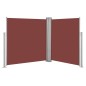 Tenda da Sole Laterale Retrattile 170x600 cm Marrone Tenda da Sole Laterale Retrattile 170x600 cm Marrone