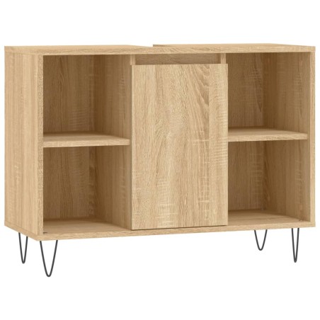 vidaXL Mobile da Bagno Rovere Sonoma 80x33x60 cm in Legno Multistrato