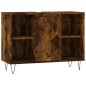 Armadietto Bagno Rovere Fumo 80x33x60 cm in Legno Multistrato Armadietto Bagno Rovere Fumo 80x33x60 cm in Legno Multistrato