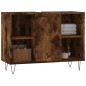 Armadietto Bagno Rovere Fumo 80x33x60 cm in Legno Multistrato Armadietto Bagno Rovere Fumo 80x33x60 cm in Legno Multistrato