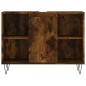 Armadietto Bagno Rovere Fumo 80x33x60 cm in Legno Multistrato Armadietto Bagno Rovere Fumo 80x33x60 cm in Legno Multistrato