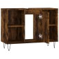 Armadietto Bagno Rovere Fumo 80x33x60 cm in Legno Multistrato Armadietto Bagno Rovere Fumo 80x33x60 cm in Legno Multistrato