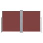 Tenda da Sole Laterale Retrattile 170x600 cm Marrone Tenda da Sole Laterale Retrattile 170x600 cm Marrone