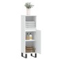 Armadietto da Bagno Bianco 30x30x100 cm in Legno Multistrato Armadietto da Bagno Bianco 30x30x100 cm in Legno Multistrato
