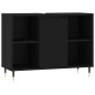 Mobile da Bagno Nero 80x33x60 cm in Legno Multistrato Mobile da Bagno Nero 80x33x60 cm in Legno Multistrato