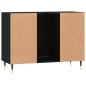 Mobile da Bagno Nero 80x33x60 cm in Legno Multistrato Mobile da Bagno Nero 80x33x60 cm in Legno Multistrato