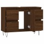 Armadietto Bagno Rovere Marrone 80x33x60cm in Legno Multistrato Armadietto Bagno Rovere Marrone 80x33x60cm in Legno Multistrato