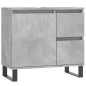 Armadietto da Bagno Grigio Cemento 65x33x60cm Legno Multistrato Armadietto da Bagno Grigio Cemento 65x33x60cm Legno Multistrato