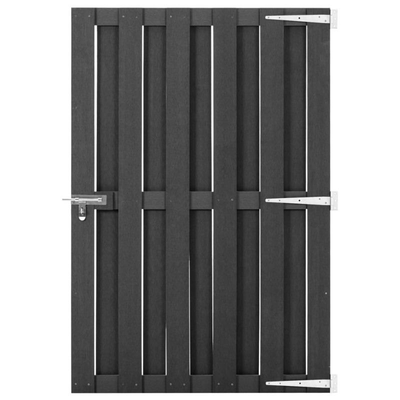 Cancello da Giardino in WPC 100x150 cm Grigio Cancello da Giardino in WPC 100x150 cm Grigio