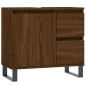 vidaXL Armadietto Bagno Rovere Marrone 65x33x60cm in Legno Multistrato vidaXL Armadietto Bagno Rovere Marrone 65x33x60cm in Legno Multistrato