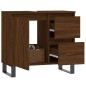 vidaXL Armadietto Bagno Rovere Marrone 65x33x60cm in Legno Multistrato vidaXL Armadietto Bagno Rovere Marrone 65x33x60cm in Legno Multistrato
