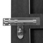 Cancello da Giardino in WPC 100x150 cm Grigio Cancello da Giardino in WPC 100x150 cm Grigio