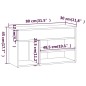 Scarpiera Rovere Marrone 80x30x45 cm in Legno Multistrato Scarpiera Rovere Marrone 80x30x45 cm in Legno Multistrato