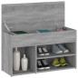 Scarpiera Grigio Sonoma 80x30x45 cm in Legno Multistrato Scarpiera Grigio Sonoma 80x30x45 cm in Legno Multistrato