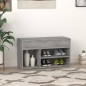 Scarpiera Grigio Sonoma 80x30x45 cm in Legno Multistrato Scarpiera Grigio Sonoma 80x30x45 cm in Legno Multistrato