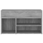 Scarpiera Grigio Sonoma 80x30x45 cm in Legno Multistrato Scarpiera Grigio Sonoma 80x30x45 cm in Legno Multistrato