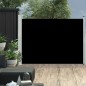 Tenda Laterale Retrattile per Patio 100x500 cm Nera Tenda Laterale Retrattile per Patio 100x500 cm Nera