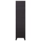 Armadietto con Serratura Antracite 90x45x180 cm in Acciaio Armadietto con Serratura Antracite 90x45x180 cm in Acciaio