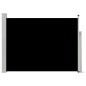 Tenda Laterale Retrattile per Patio 100x500 cm Nera Tenda Laterale Retrattile per Patio 100x500 cm Nera