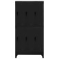 Armadietto con Serratura Nero 90x45x180 cm in Acciaio Armadietto con Serratura Nero 90x45x180 cm in Acciaio