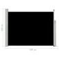 Tenda Laterale Retrattile per Patio 100x500 cm Nera Tenda Laterale Retrattile per Patio 100x500 cm Nera