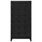vidaXL Armadietto con Serratura Nero 90x40x180 cm in Acciaio vidaXL Armadietto con Serratura Nero 90x40x180 cm in Acciaio