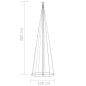 Albero di Natale a Cono con 300 LED Bianco Caldo 100x300 cm