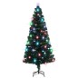 Albero di Natale Artificiale Supporto/LED 180 cm Fibra Ottica Albero di Natale Artificiale Supporto/LED 180 cm Fibra Ottica