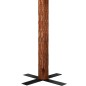 Albero di Natale Sottile con Legno Vero e Pigne Verde 210cm PVC
