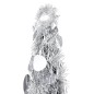 Albero di Natale Artificiale Apribile Argento 120 cm PET Albero di Natale Artificiale Apribile Argento 120 cm PET