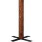 Albero di Natale Sottile Legno Vero Verde con Neve Bianca 210cm