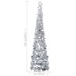 Albero di Natale Artificiale Apribile Argento 150 cm PET Albero di Natale Artificiale Apribile Argento 150 cm PET