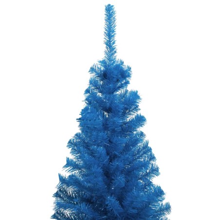 Albero di Natale Artificiale con Supporto Blu 180 cm PVC