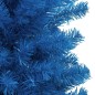 Albero di Natale Artificiale con Supporto Blu 180 cm PVC Albero di Natale Artificiale con Supporto Blu 180 cm PVC