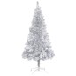 Albero di Natale Artificiale con Supporto Argento 210 cm PET Albero di Natale Artificiale con Supporto Argento 210 cm PET