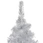Albero di Natale Artificiale con Supporto Argento 210 cm PET Albero di Natale Artificiale con Supporto Argento 210 cm PET
