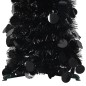 Albero di Natale Artificiale Apribile Nero 150 cm PET Albero di Natale Artificiale Apribile Nero 150 cm PET