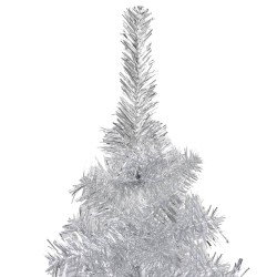 Albero di Natale Artificiale con Supporto Argento 150 cm PET
