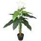 Calla Lily Artificiale con Vaso 85 cm Bianco Calla Lily Artificiale con Vaso 85 cm Bianco